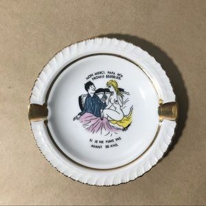 Vintage risqué humorous trinket dish/ashtray